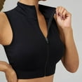 thumbnail image 1 of Product Classification Camisoles & Tanks Product Title Ladies' Comfortable and Casual High Neck Zipper Quick Drying Sports Vest Platform Competitor Title Hem Tank Top for Women Sleeveless Full Zip Up, 1 of 4