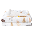 thumbnail image 5 of Great Bay Home Velvet Plush Sherpa Warm and Cozy Holiday Prints  (50" x 60" Throw, Roaming Animals), 5 of 5