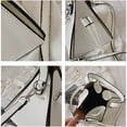 thumbnail image 4 of Triangle Crossbody Bag Personalized Shoulder Handbag with Drawstring Closure Convertible Carry Style Everyday Purse for Commuting Shopping Dating Travel Outdoor Use Home Outdoor Daily Carry, 4 of 7