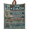 thumbnail image 1 of LHSHID for Dad Birthday Gifts for Dad from Daughter Son Gifts for Dad who Wants Nothing Dad Presents from Kids to My Dad Blanket 60"x80", 1 of 6