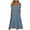 Blue, variant on HomeGardon Women Dress Women's Summer Striped Short Sleeve Long Dress Ankle Length,Women V Neck Button Down Collared Side Slit Casual Beach Maxi Dresses Blue,S-XXXL