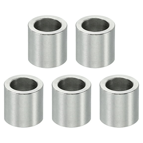 M4 Stainless Steel Spacers, 5 Pcs Metal Spacer Stainless Steel 4.1mm ID x 6mm OD x 6mm L Screw Standoff