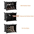 thumbnail image 4 of Organizador para zapatos HOMIDEC, almacenamiento de 6 niveles, 24 pares de plástico, 4 of 9