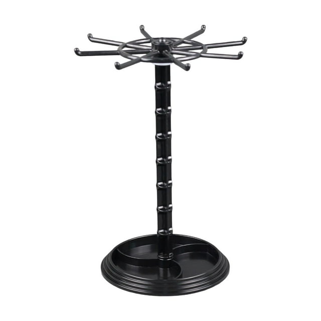 Organizador de Joyas Sunnimix Rotación con Bandeja Negro