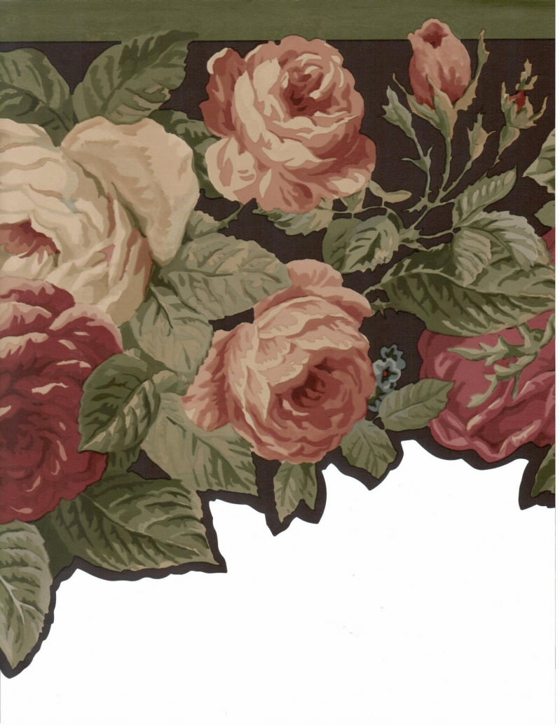 878266 Floral Swag Wallpaper Border 682780