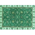 thumbnail image 1 of Ahgly Company Machine Washable Indoor Rectangle Abstract Turquoise Blue Modern Area Rugs, 7' x 9', 1 of 4