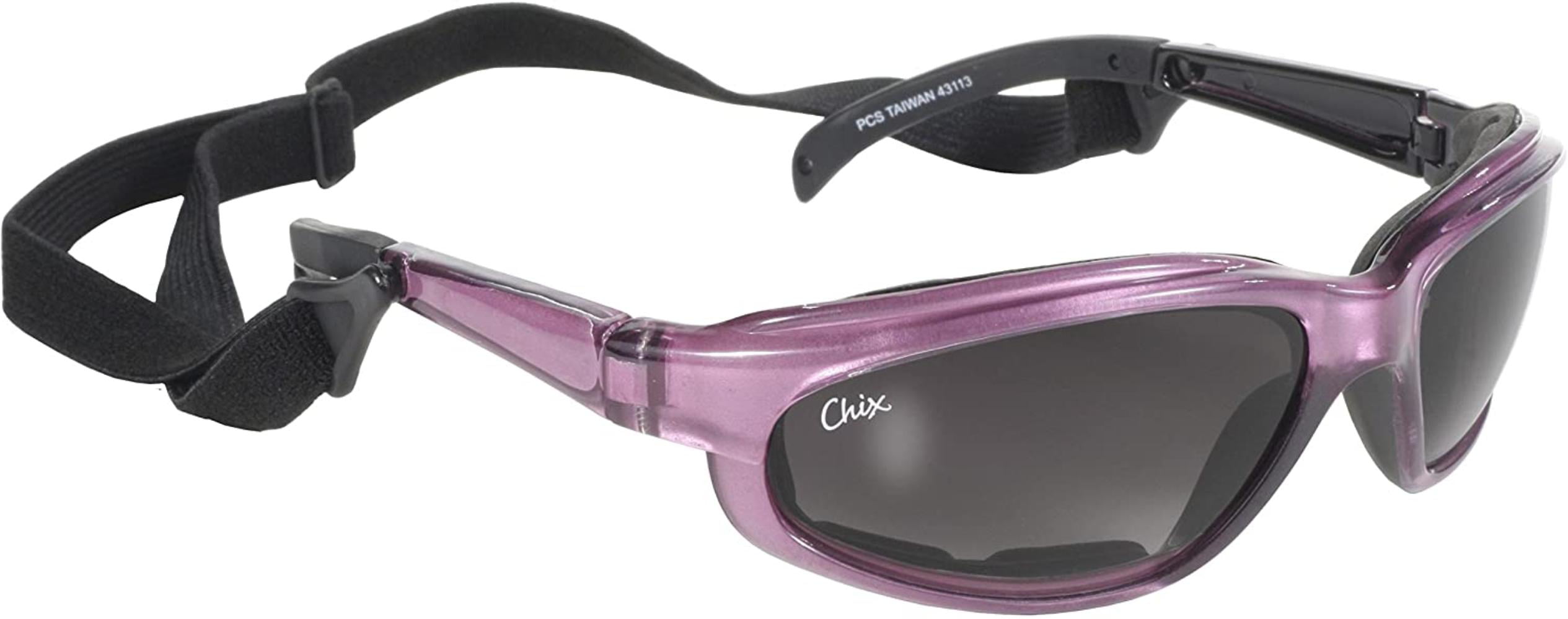 Pacific Coast Chix Freedom Sunglasses Pearl Purple Frame/Gray Fade Lens 