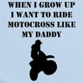 thumbnail image 2 of CafePress - Ride Motocross Like My Daddy Body Suit - Baby Light Bodysuit, Size Newborn - 24 Months, 2 of 4