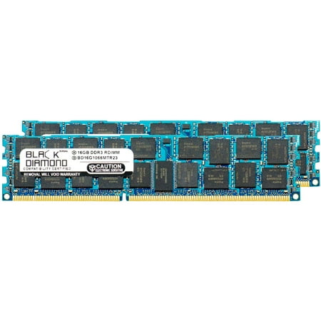 Pc4200 Ecc Memory 32GB 2X16GB Memory RAM for HP ProLiant Series DL370 G6 240pin PC3-12800 1600MHz DDR3 ECC Registered RDIMM Black Diamond Memory Module Upgrade ()