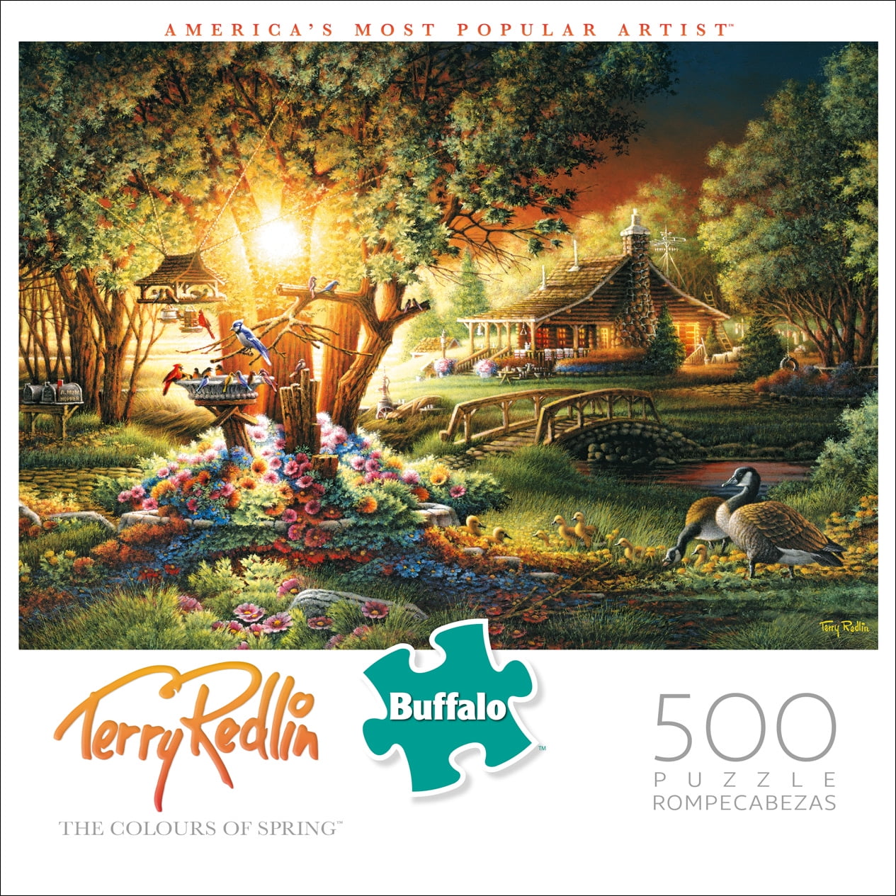 500 Piece Jigsaw Puzzle Details about   Buffalo Games Evening Rendezvous Terry Redlin