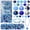 Blue, variant on 1000 round glass beads (4/6/8 mm) for jewelry making, electroplated round crystal spacers, suitable for DIY bracelets and necklaces, available in a variety of colors.