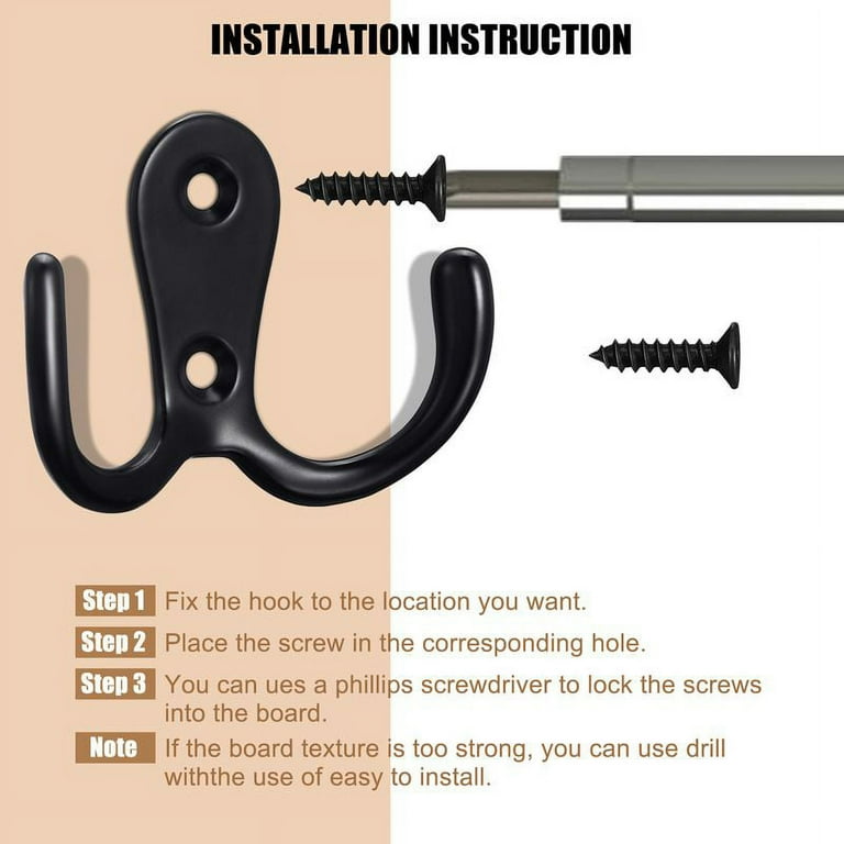 Screw in 2024 coat hooks