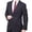 Navy Tonal Stripe, variant on Vincenzi 2 Button Men's V78728 Modern Fit Suit- Charcoal - 36 Regular