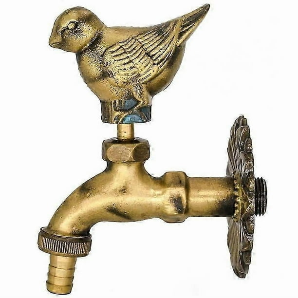 Outdoor Faucet Garden Faucet Animal Shape Antique Brass Faucet Bird Faucet Mop/Garden Watering Animal Faucet