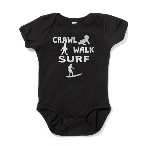 CafePress - Crawl Walk Surf - Cute Infant Bodysuit Baby Romper