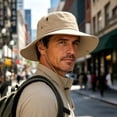thumbnail image 6 of Lanyiu Men Wide Brim Breathable Bucket Hat Packable Boonie Hat Outdoor Fishing Hiking Sun Cap, 6 of 7