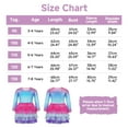 thumbnail image 3 of Kuleyang Toddler Girls Colorful Layered Tutu Dress Sparkling Mermaid Scales Long Sleeve Spring Tulle Ruffle Party Dresses for Toddler Kids 3-8 Years, 3 of 8