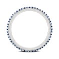 thumbnail image 2 of Arista 1/2 Carat T.W. Spinal Blue Stone Eternity Band in Sterling Silver, 2 of 3