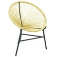 thumbnail image 2 of vidaXL Patio Moon Chair Poly Rattan Lounge Seating Furniture Multi Colors, 2 of 5