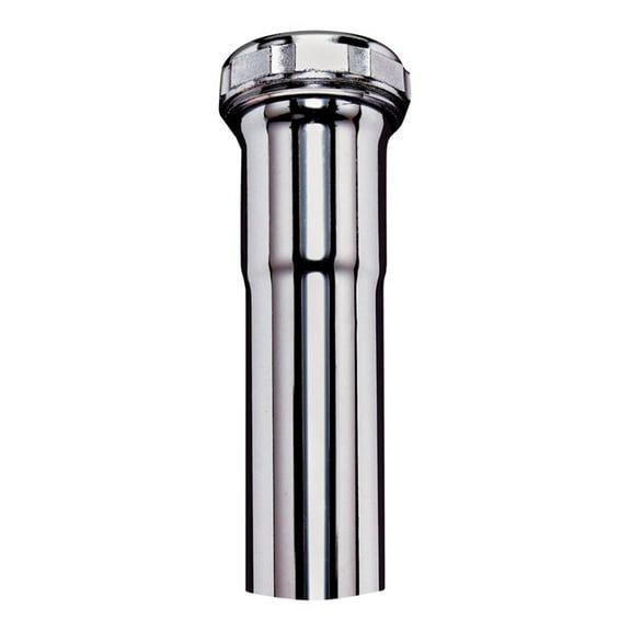 Plumb Pak PP12-6CP Pipe Extension Tube, 1-1/4 in, 6 in L, Slip-Joint, Brass, Chrome