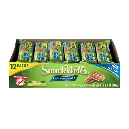 Snackwell UPC 819898019182 - SnackWell's Creme Sandwich Cookies, 1.7 oz, 12 count ...