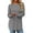 Dark Grey, variant on Fantaslook Long Sleeve Shirts for Women Casual Tunic Tops Dressy Crew Neck Pullover Fall Lightweight Sweaters for Women