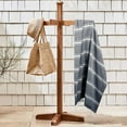 thumbnail image 3 of BELIZZI HOME Peshtemal Turkish Towel 100% Cotton Chevron Beach Towels Oversized 36x71 Set of 4, Beach Towels for Adults, Soft Durable Absorbent Extra Large Bath Sheet Hammam Towel - Black, 3 of 5
