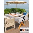 thumbnail image 4 of Outdoor Tablecloth with Umbrella Hole and Zipper, Thanksgiving Rectangle Table Cloth 52x70 Inch Waterproof Tablecloth, Fall Maple Leaf Grey Stripe Wooden Grain Picnic Table Cover for Patio Camping, 4 of 7
