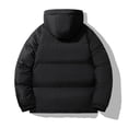 thumbnail image 4 of Mens Cotton Padded Clothing Autumn Winter Trend Color Combination Thick Cotton Padded Hooded Coat, 4 of 5