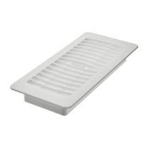 Imperial RG1458 Louvered White Plastic Floor Register 4inch x 12inch