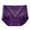 Purple, variant on CHUMUD Cotton Underwear for Women High Waisted Full Coverage Briefs Solid Soft Strech Breathable Floral Panties