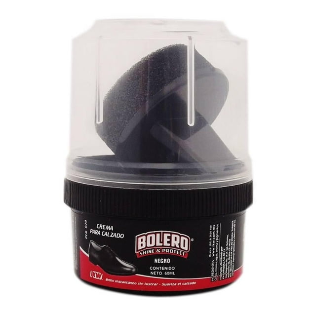 Crema lustradora Bolero para calzado color negro 60 ml