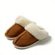 thumbnail image 3 of Fluffy Furry Closed Toe Flat Slippers, Comfy Slip On Plush Lined Shoes, Cozy & Warm Home Slippers, 3 of 5