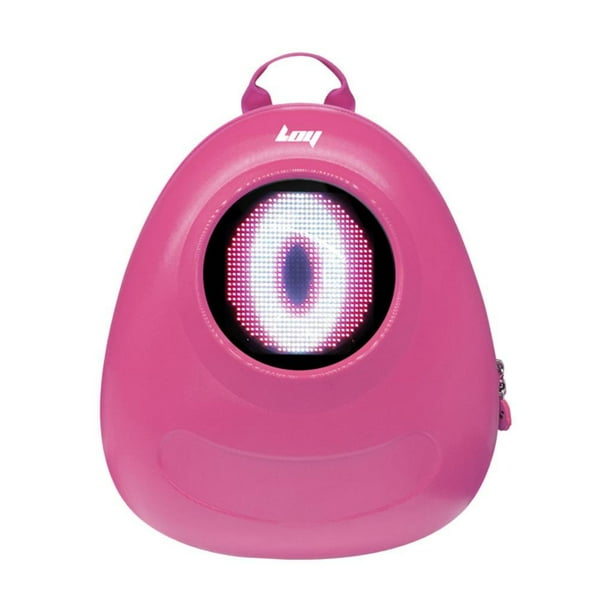 Mochila con pantalla LED y conexión Bluetooth para niñas de preescolar rojo