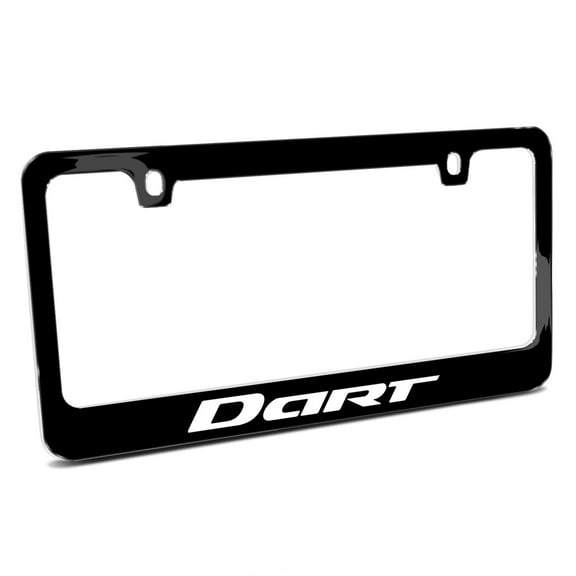 Dodge Dart UV-LED Printed American-Made Black Metal License Plate Frame