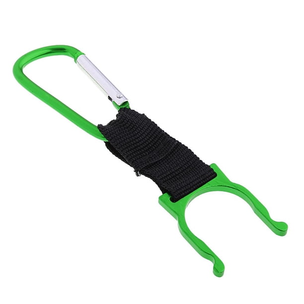 Botella de bebida de 500 ml Portabotellas con mosquetón Soporte de gancho con clip para llavero Verde