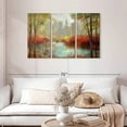 thumbnail image 2 of Elephant Stock Autumn City View Wall Art - Horizontal Multi Panel Canvas - Living Room Wall Decor - City Multi Panel - Red And Brown Decor By Ruane Manning - 45" x 28", 2 of 8