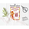 thumbnail image 3 of Darling Souvenir White Birthday Invitation Card 28 Pcs Fill or Write In Blank Invites Printable Party Supplies 5 x 7 Inches, 3 of 5