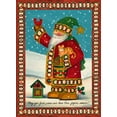 thumbnail image 2 of Korsgaden, Laurie 11x14 Gold Ornate Wood Framed with Double Matting Museum Art Print Titled - Snow Day, 2 of 4