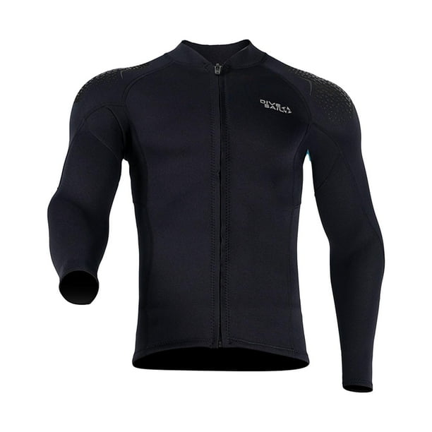 Traje de neopreno Zulema chaqueta manga larga cremallera frontal Hombre Negro XL