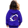 thumbnail image 4 of TAIAOJING Kids Girls Boys Bomber Jacket Zip-Up Baseball Football Heart Baby Long Sleeve Letter Printed Hoodie Zipper Up Sweatshirts Children Blouse With Pocket Lightweight Coat Windbreaker 11-12 Years, 4 of 6