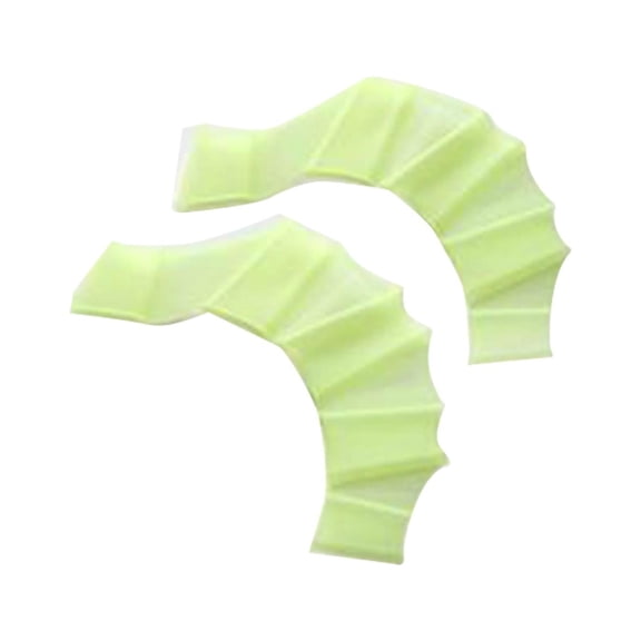 Swimming Hand Fins Webbed Swimming Gloves Silicone Hand Paddles for Swimming Green