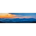 thumbnail image 2 of Miller, Anna 14x7 White Modern Wood Framed Museum Art Print Titled - View of Smoky Mountain Range from Clingmans Dome, 2 of 4