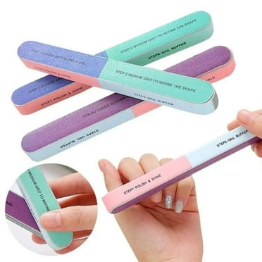 PLGEBR Nail Care Tool - All-in-One Shaping & Buffing, 10 Pack Nail Buffer