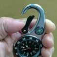 thumbnail image 3 of Waterproof Carabiner Quartz Pocket Watch With Compass, Portable Clock For Hiking And Camping Trips, 3 of 7