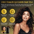 thumbnail image 2 of 2 Pack Adult Hair Color Stick, Comb Hair Dye for Quick Touch-Up Stick, Safe and Convenient, 0.7 oz - Dark Brown, 2 of 10
