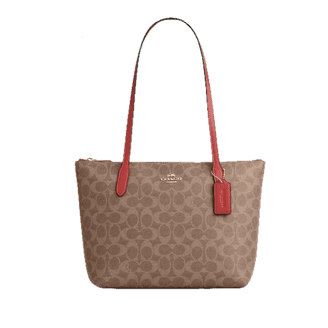 Dempsey Tote 40 In Signature Jacquard With Stripe And Coach Patch