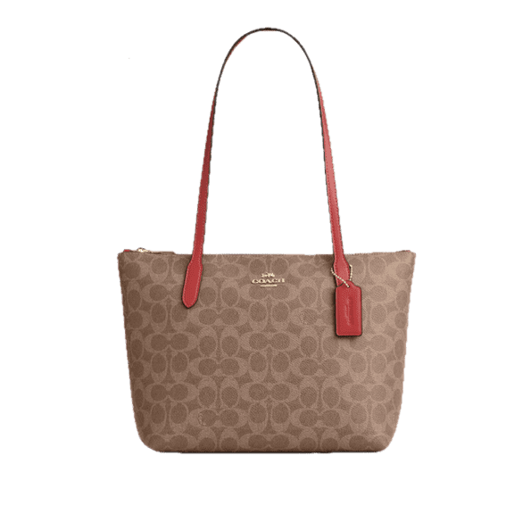 Coach Fiona Zip Tote Bag In Signature Canvas