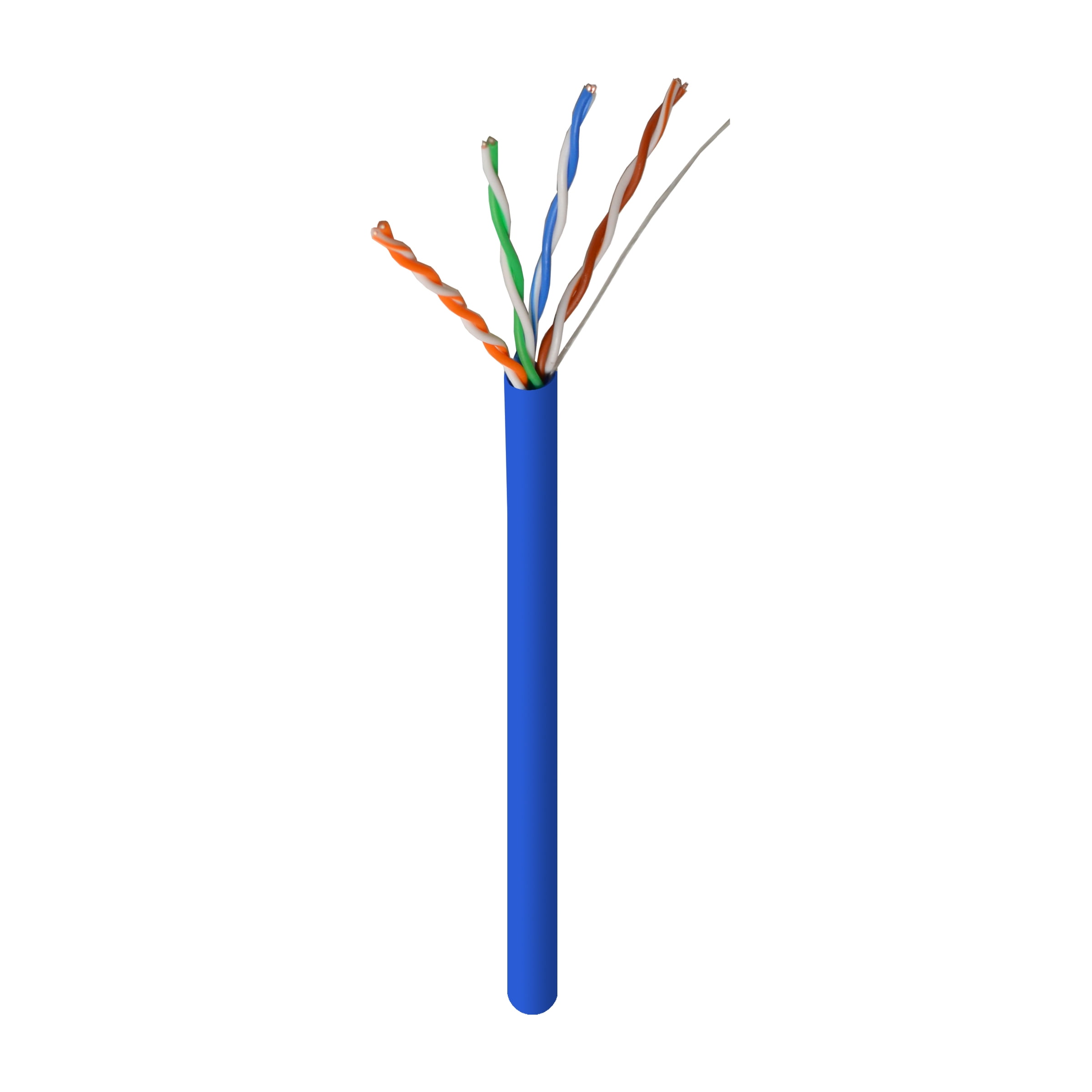 CAT5E UTP Solid Blue LAN Network ETHERNET Cable RJ45 Bulk Wire CAT5