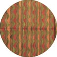 thumbnail image 1 of Ahgly Company Indoor Round Oriental Brown Traditional Area Rugs, 8' Round, 1 of 4